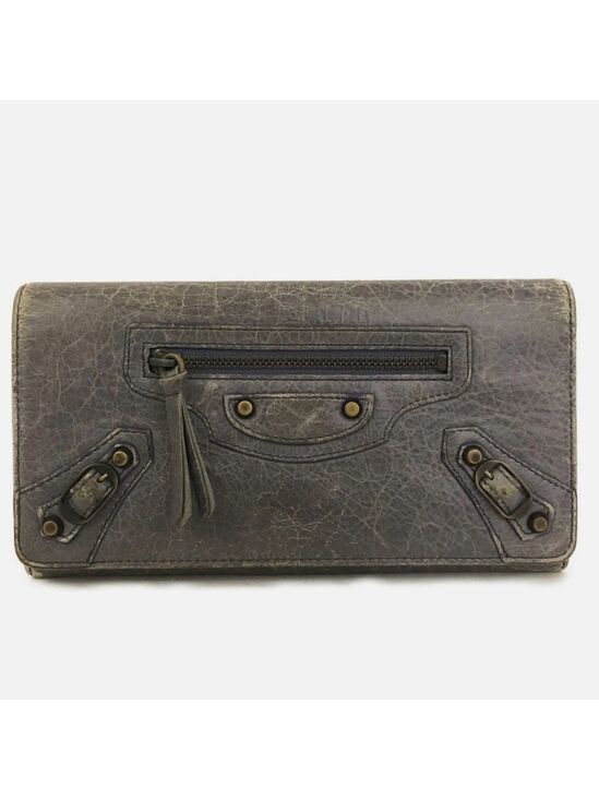 Balenciaga Handbags - BALENCIAGA Classic Continental Leather Long Bifold Wallet Excellent Condition
